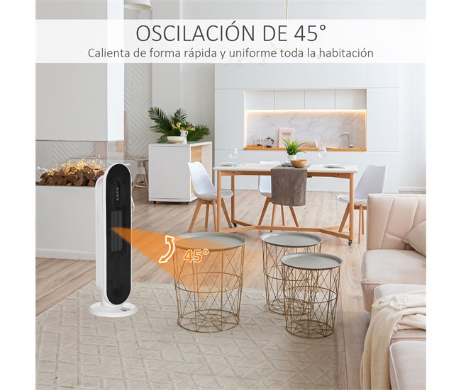 Aquecedor de Torre HOMCOM 820-281V90 Multicor