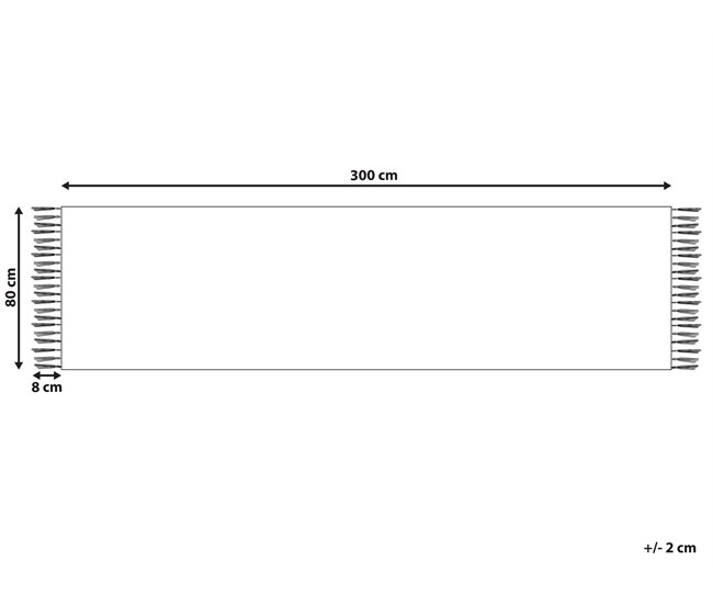 Beliani De corredor VOSKEHAT 80x300 Multicor
