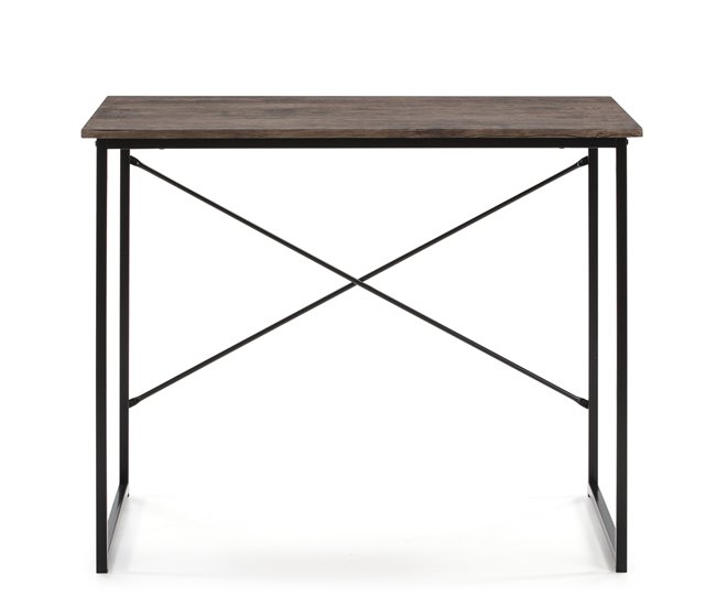  Mesa de escritório Cáceres 90x50 Preto