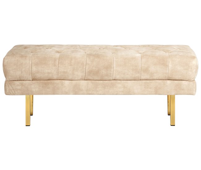 Beliani Banco de cama ROSEVILLE 117x40 Bege