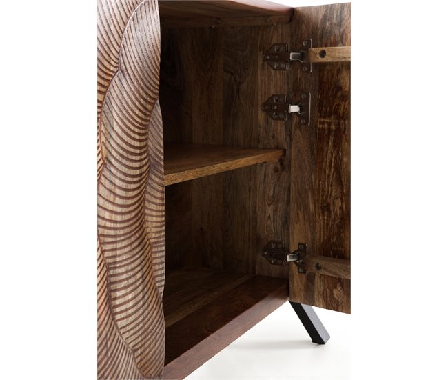 Aparador de 3 portas em madeira maciça de manga Madeira