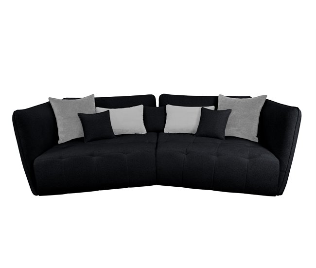 Sofá XXL SOPHIE de 4 lugares Cinza Claro