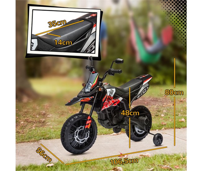 Mota elétrica infantil PP, Metal AIYAPLAY Vermelho