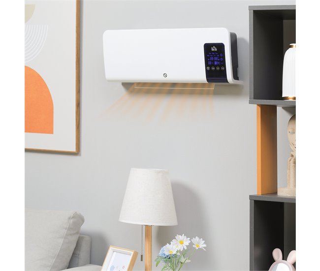 Aquecedor Elétrico ABS HOMCOM, casa - aquecimento e climatização Branco