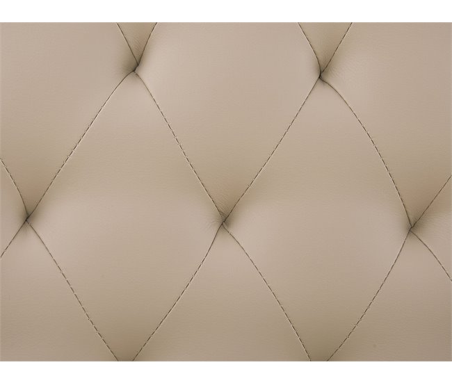 Beliani Cama com estrado Pele sintética ESSONNE 219x208 Bege