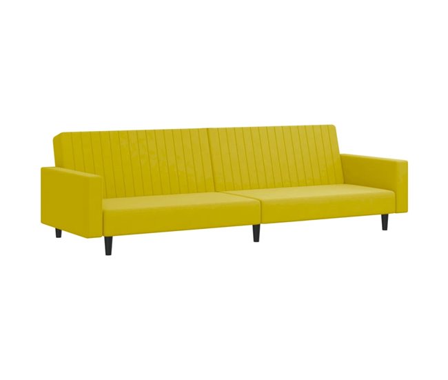 2 pcs conjunto de sofá - Sofás moduláveis Amarelo