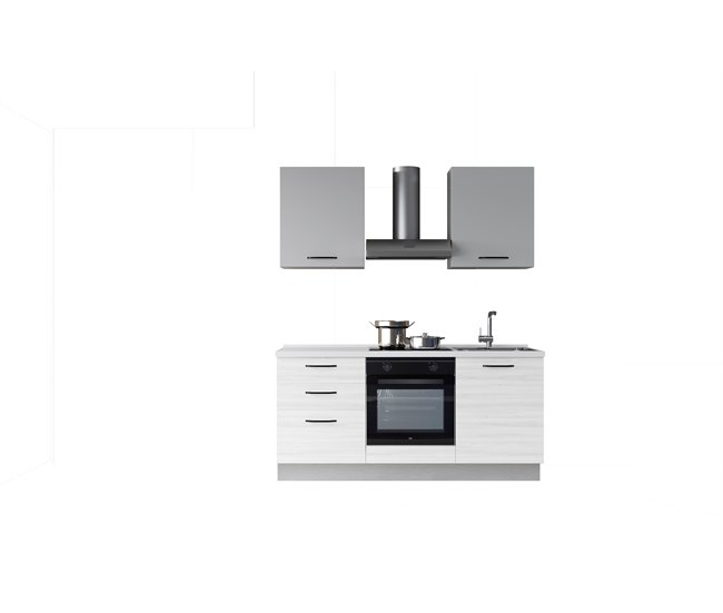 Cozinha GILDA 2.0 Direita Branco/cinza