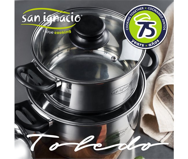 Defina três pãezas de jogo + bateria de cozinha 8 peças Multicor