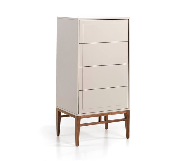ANGEL CERDA Chiffonier cinzento e nogueira Nogal