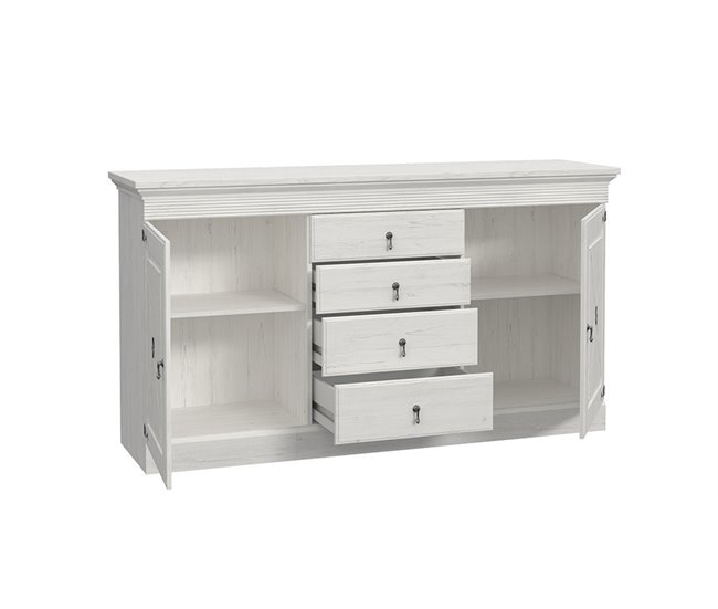 Aparador 2 portas 4 gavetas PORTOFINO Branco