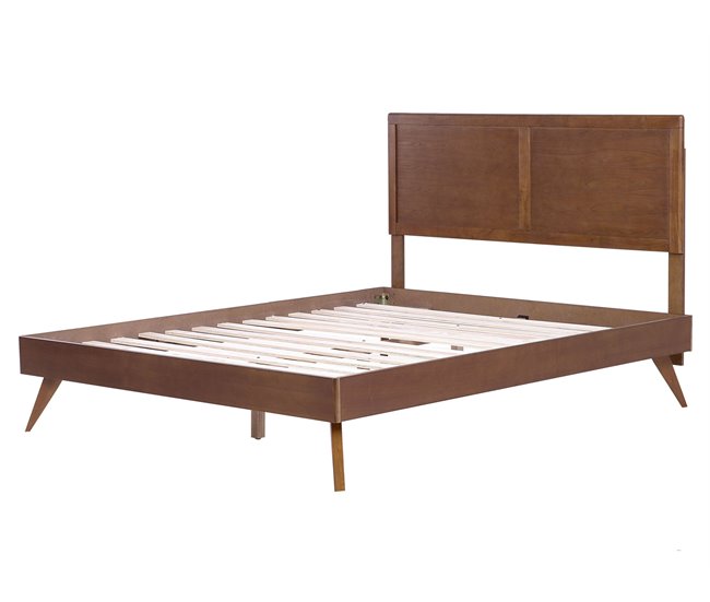 Beliani Cama com estrado MDF ISTRES 169x205 Castanho