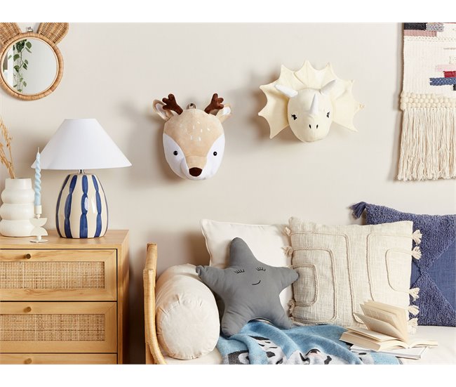 Beliani Decoração de parede REXX Branco/ Bege