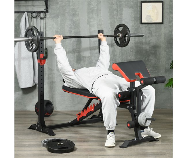 Banco de Musculação Aço e PU SPORTNOW Preto