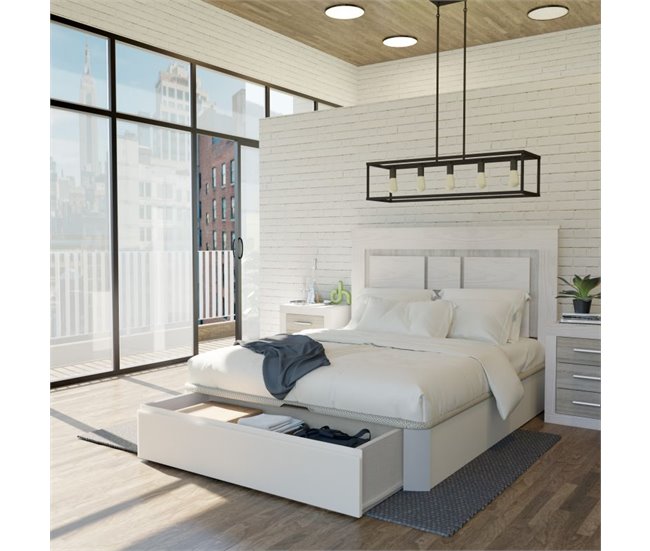 Sommier rebatível luxo S-Max 3D 150x190 Branco