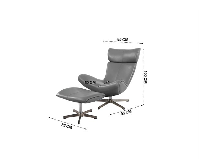 Cadeirão relax Manual BETA  Cinza