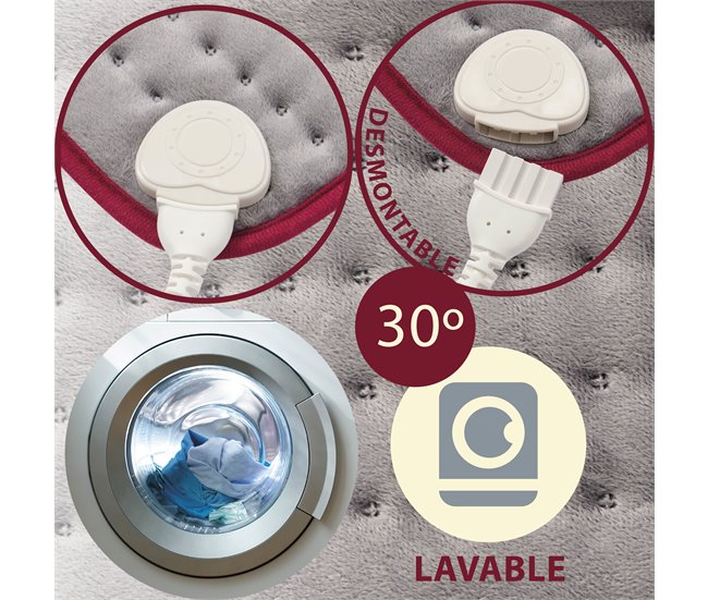 PAD ELÉTRICO RETANGULAR 40X30 Cinza