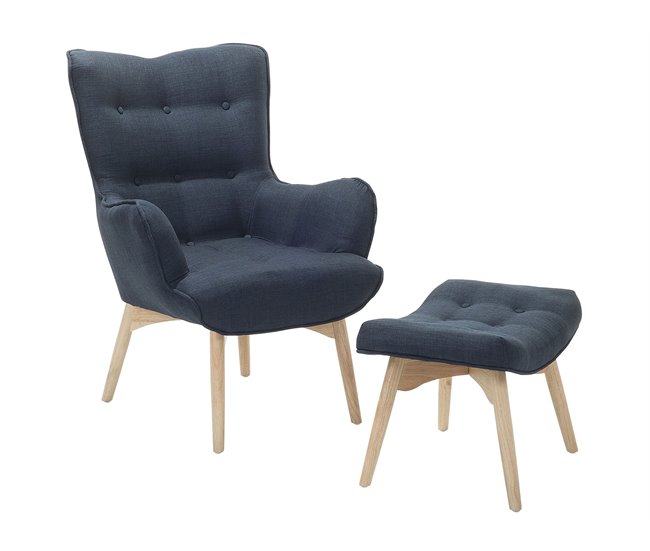 Beliani Poltrona VEJLE Azul
