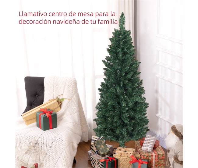 Árvore de Natal Metal e PVC HOMCOM, casa - natal Verde