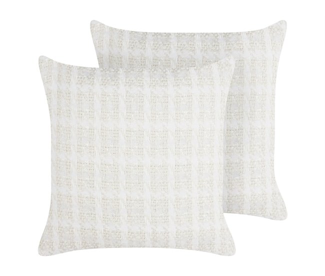 Beliani Almofada decorativa DOURIS 45x45 Bege