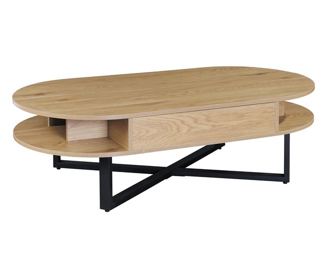 Mesa de centro elevável cor carvalho LIA Carvalho