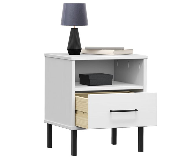 Soluna Home - Mesitas De Noche Mjolda 40 Branco
