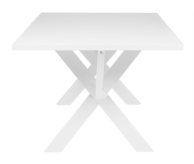 Beliani Mesa de jantar LIXA 100x180 Branco