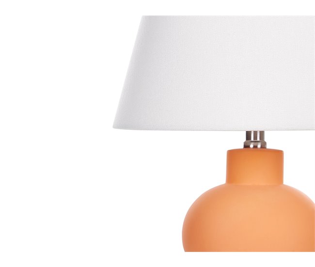 Beliani Candeeiro de mesa FABILOS Laranja