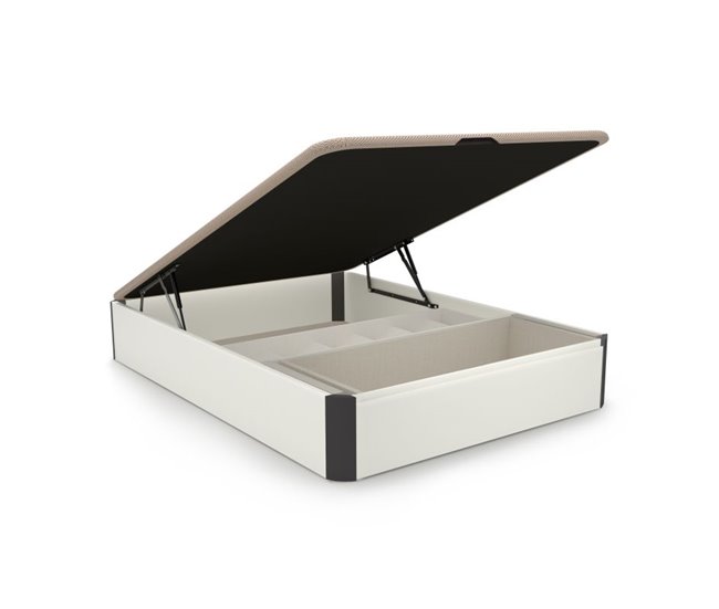 Sommier rebatível luxo S-Max 3D 135x190 Branco/cinza
