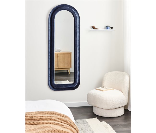 Beliani Espelho CULAN 60x4 Azul