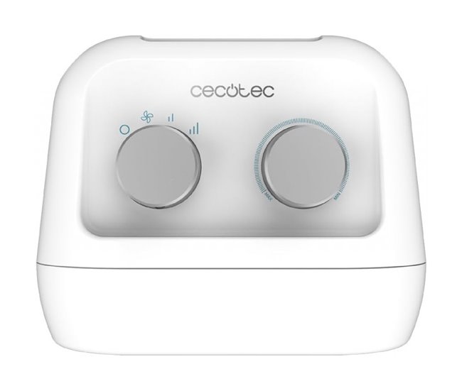 Cecotec Aquecedor cerâmico de mesa com 1500 W, termóstato ajustável e 3 modos de funcionamento. Branco