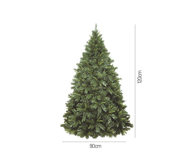 Árvore de Natal de efeitos reais Verde/ Cinza