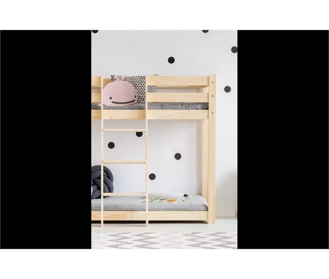 Beliche infantil de madeira CLP Mila 90x140 Natural