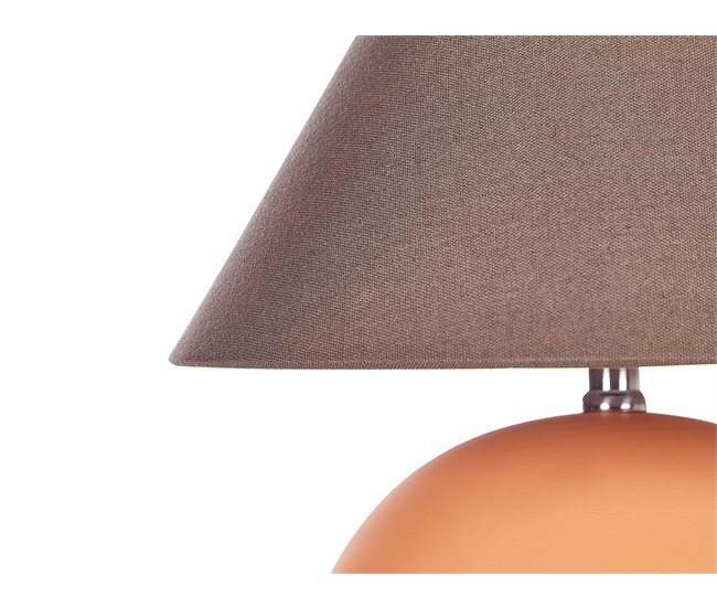 Beliani Candeeiro de mesa LIMIA Laranja