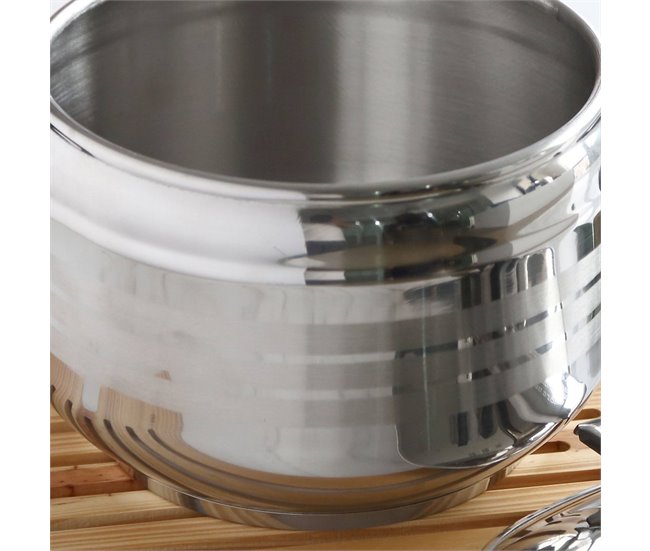 Panela de pressão Cromada