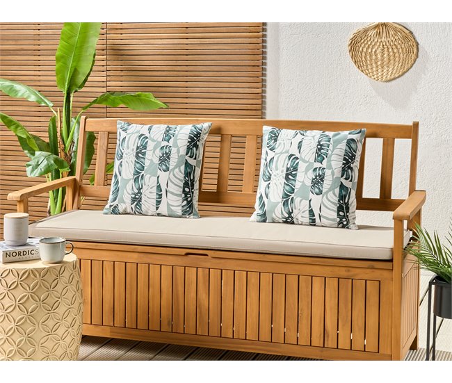 Beliani Almofada de jardim TERMINI 45x45 Verde