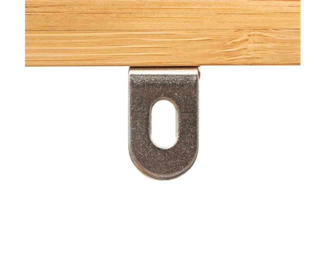 Aparador moderno de bambu Sicela com 2 portas Castanho