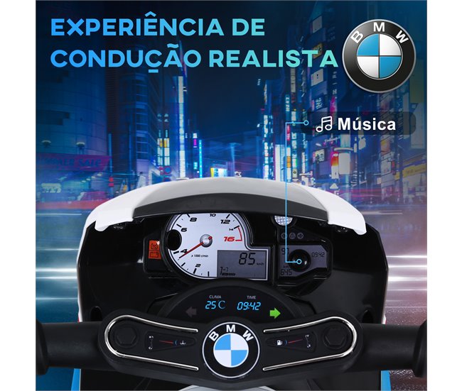 Mota para Crianças Metal e PP HOMCOM Azul
