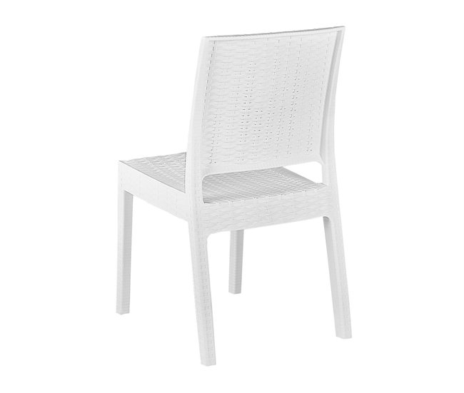 Beliani Cadeira de jardim FOSSANO Branco