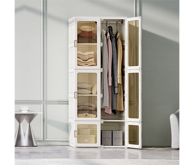 Armário Dobrável Portátil Branco