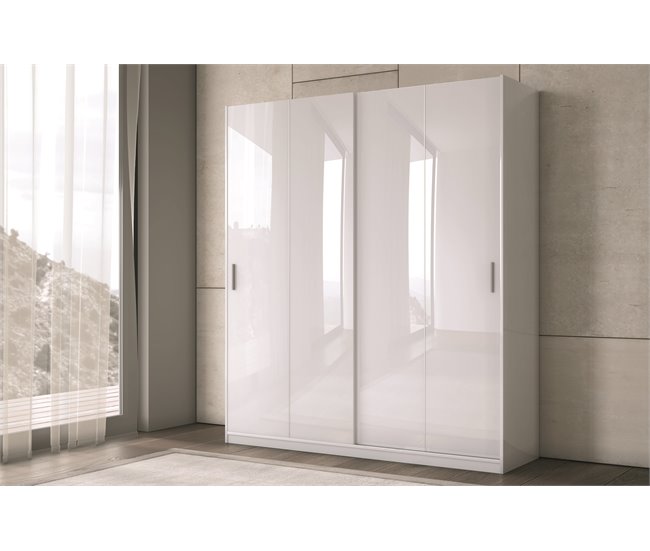 Roupeiro ATENZA portas deslizantes 200x238cm branco Branco