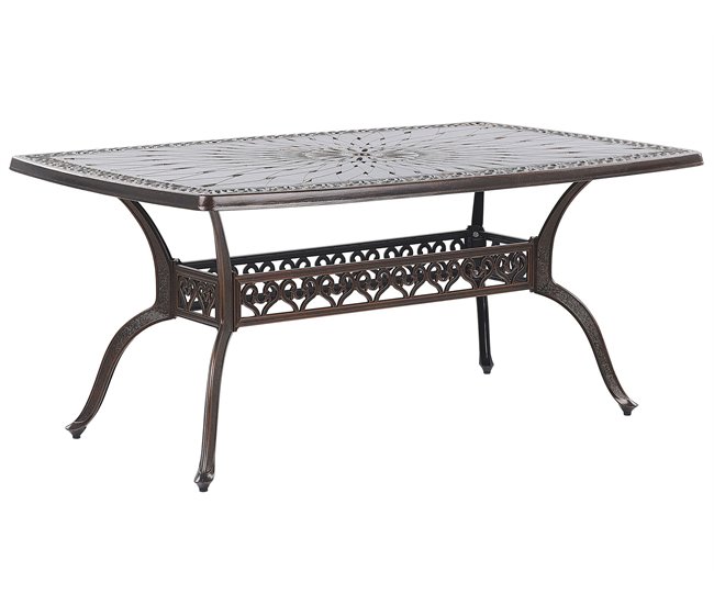 Beliani Conjunto de comedor LIZZANO Castanho