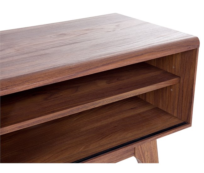 Beliani Mesa de TV BUFFALO 117 Castanho