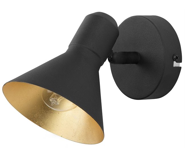 Beliani Candeeiro de parede MERSEY Preto