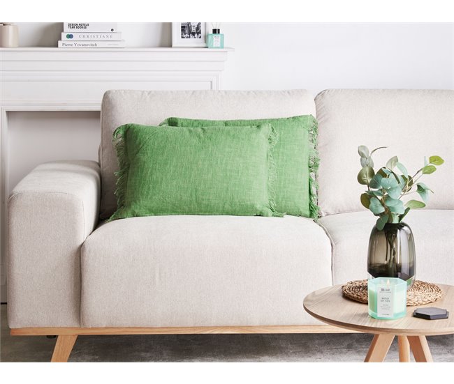Beliani Almofada decorativa MABA Verde