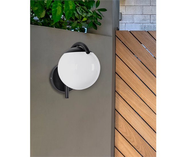 Beliani Iluminação de parede para exterior KULSI Preto