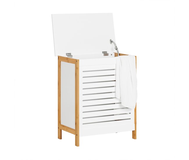 Cesto de roupa suja FSS66-WN SoBuy Branco