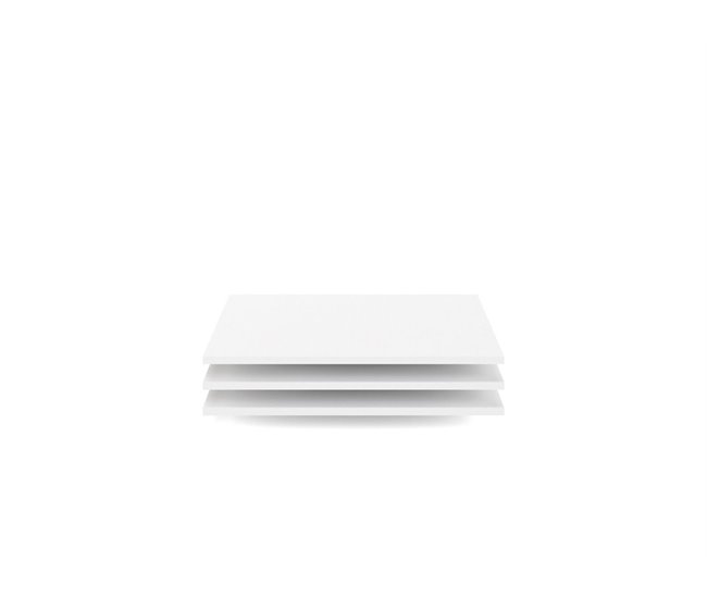 Conjunto de 3 prateleiras para roupeiro HERA BIG, HERA MINI,HERA PLUS e FIRENZE Branco