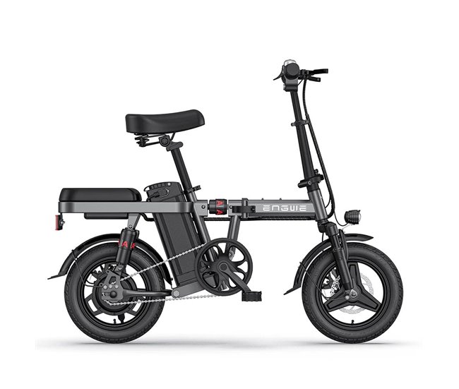 ENGWE T14 EU - Bicicleta elétrica compacta | Autonomia de 45KM Cinza
