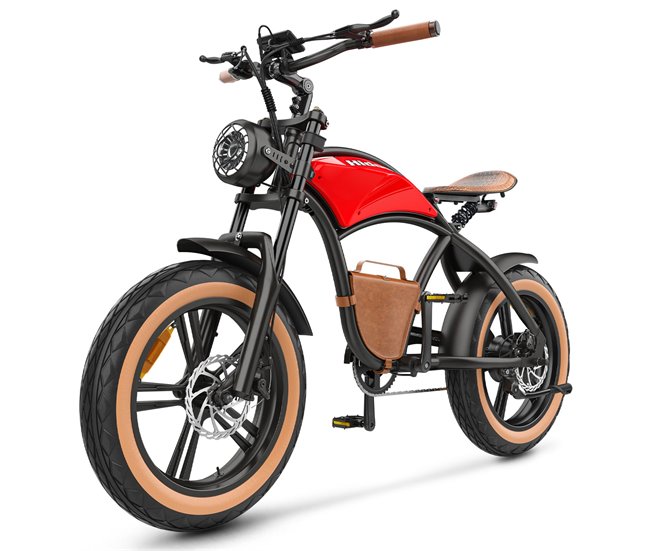 Bicicleta Elétrica Hidoes HD-B10 - Motor 1000W Bateria 48V13AH Vermelho
