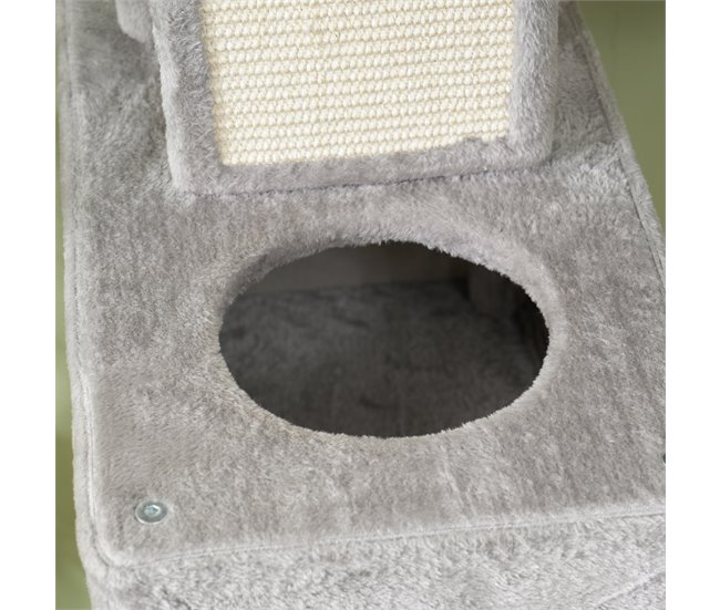 Arranhador para Gatos Aglomerado e Sisal PawHut Cinza